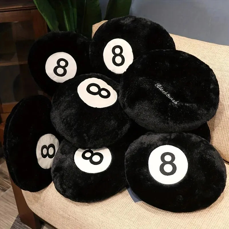 Cozy Black Billiard Pillow