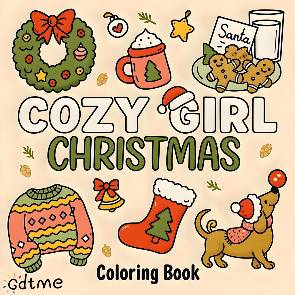 Cozy Christmas Coloring Fun