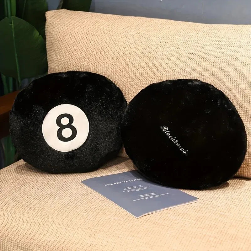 Cozy Black Billiard Pillow