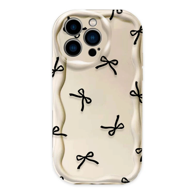 Chic Hearts & Bows iPhone Case