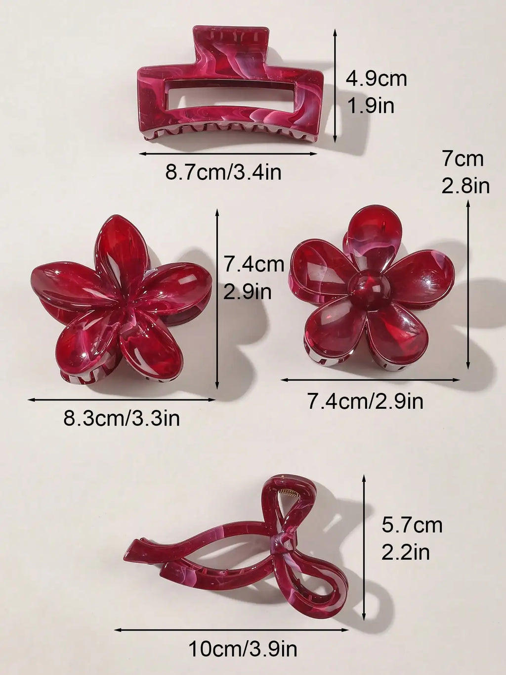 Stylish Hair Clips Set