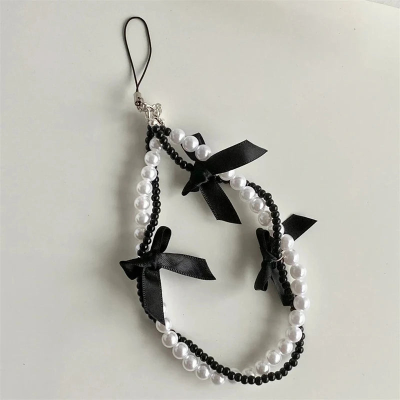 Beaded Bow Phone Charm