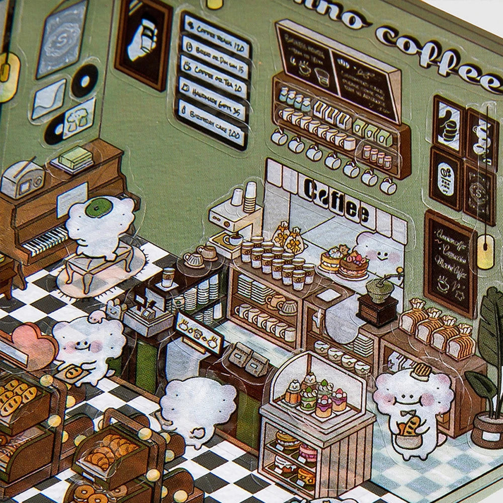 Miniature Scene Stickers Fun