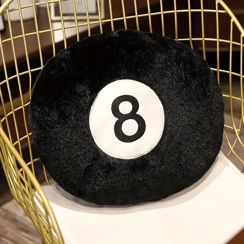 Cozy Black Billiard Pillow