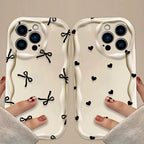 Chic Hearts & Bows iPhone Case